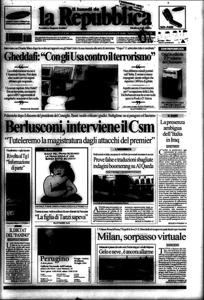 Il lunedì de La repubblica